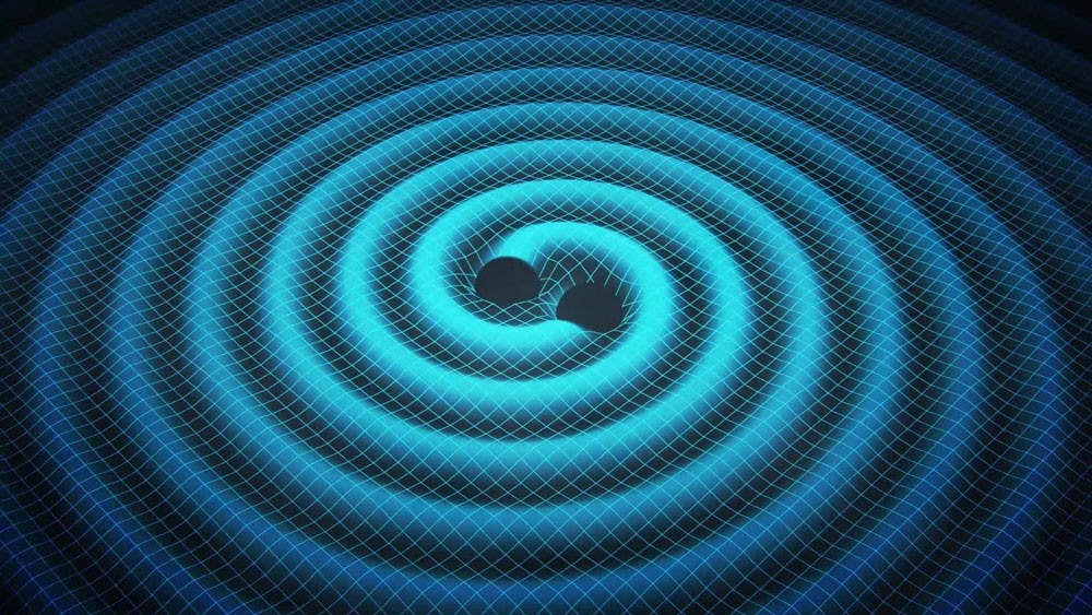 <p>Gravitational waves cause a ripple in the space time continuum that can only be measured with very sensitive equipment.&nbsp;</p>