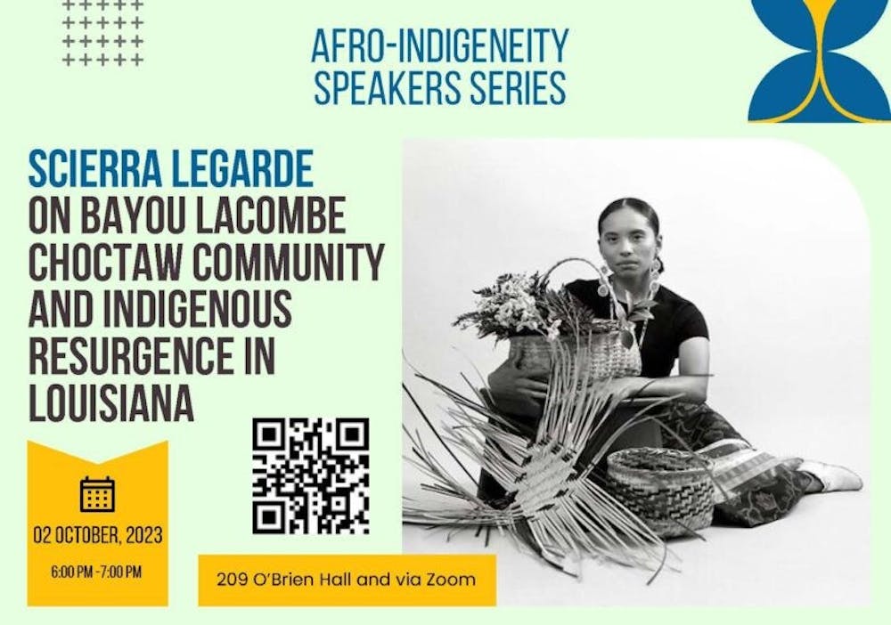<p>&nbsp;Scierra LeGarde's on-campus speech followed the Bayou Lacombe Choctaw's story from the pre-colonial era to today.&nbsp;</p>