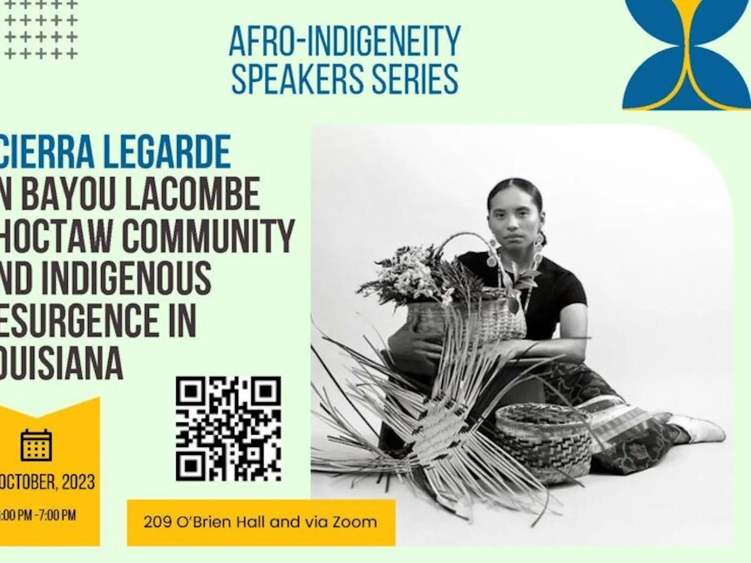  Scierra LeGarde's on-campus speech followed the Bayou Lacombe Choctaw's story from the pre-colonial era to today. 