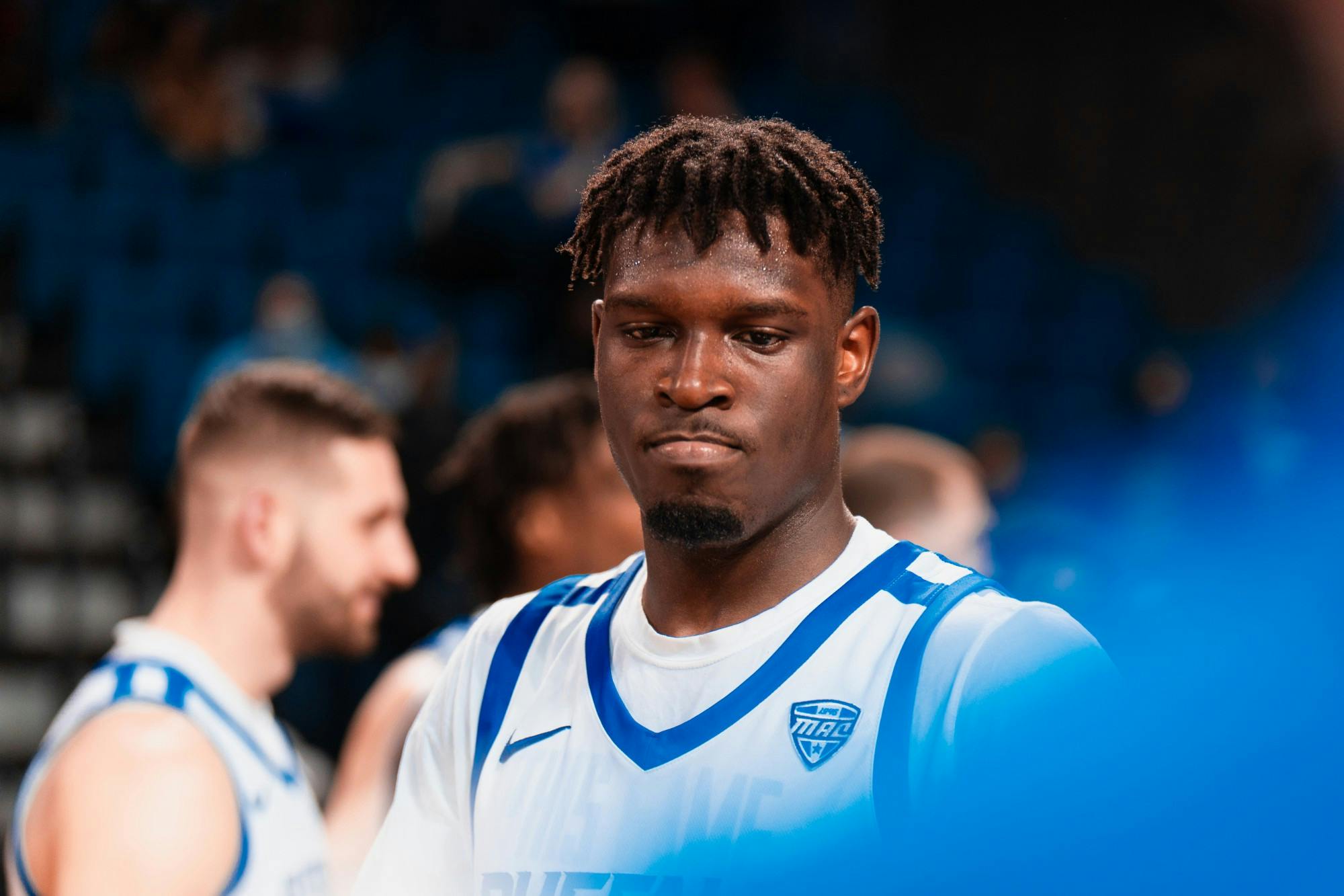 Senior forward Josh Mballa has entered the transfer portal.