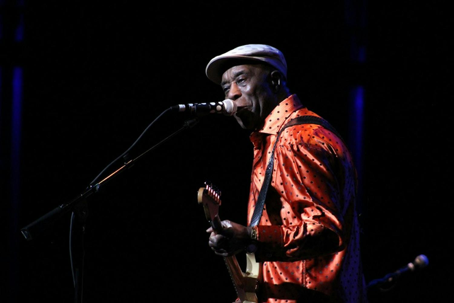 Buddy Guy, one of the last great blues men, rocked the CFA with his guitar on Friday night.