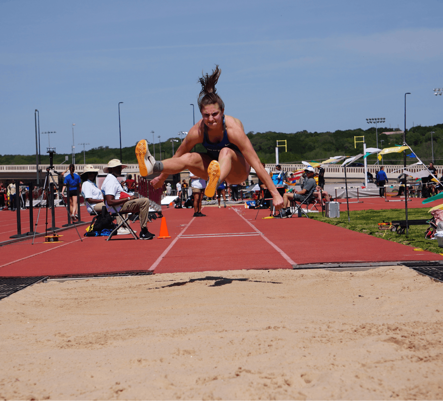 Fifth-year Christina Wende set the school record in the women’s long jump at 20-5 1/4. The previous record was set in 2009. &nbsp;