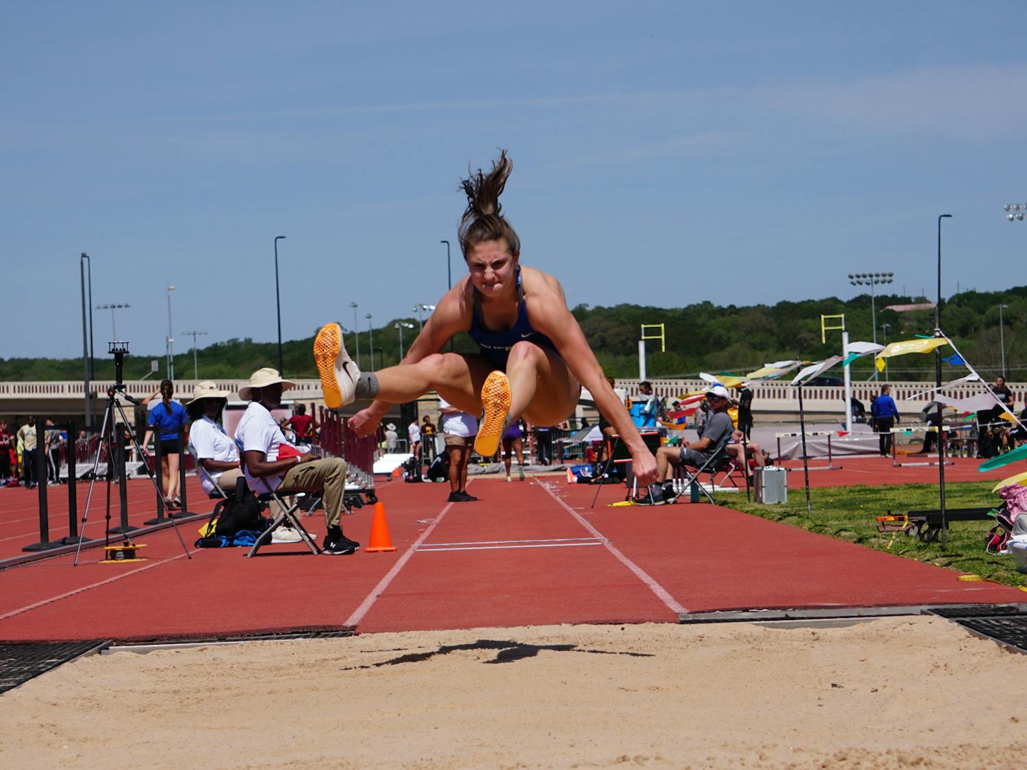 Fifth-year Christina Wende set the school record in the women’s long jump at 20-5 1/4. The previous record was set in 2009. &nbsp;