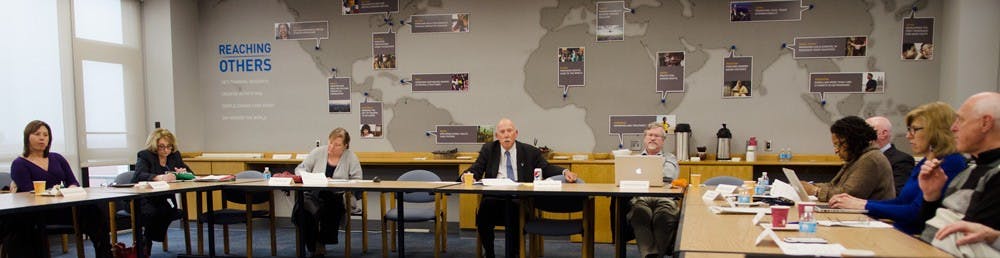 <p>The Faculty Senate Executive Committee met in Capen Hall on Wednesday to discuss budget issues, experiential learning and making the Senate more efficient.</p>