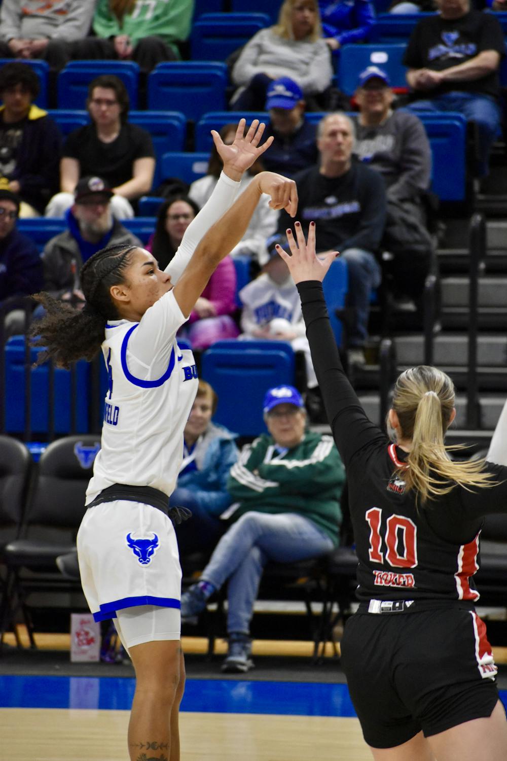 UB defeated the Northern Illinois Huskies 84-58 in the first game of Saturday afternoon’s basketball doubleheader in Alumni Arena.