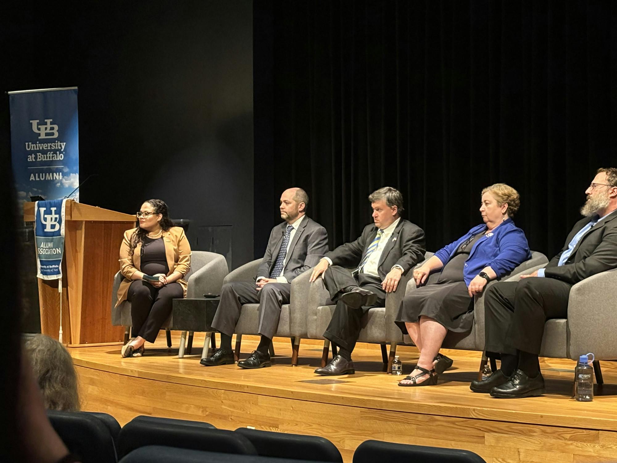 Right to left: Kristen Kelly, Connor Cowling, Shawn Donahue, Christy McCormick, Jacob Neiheisel