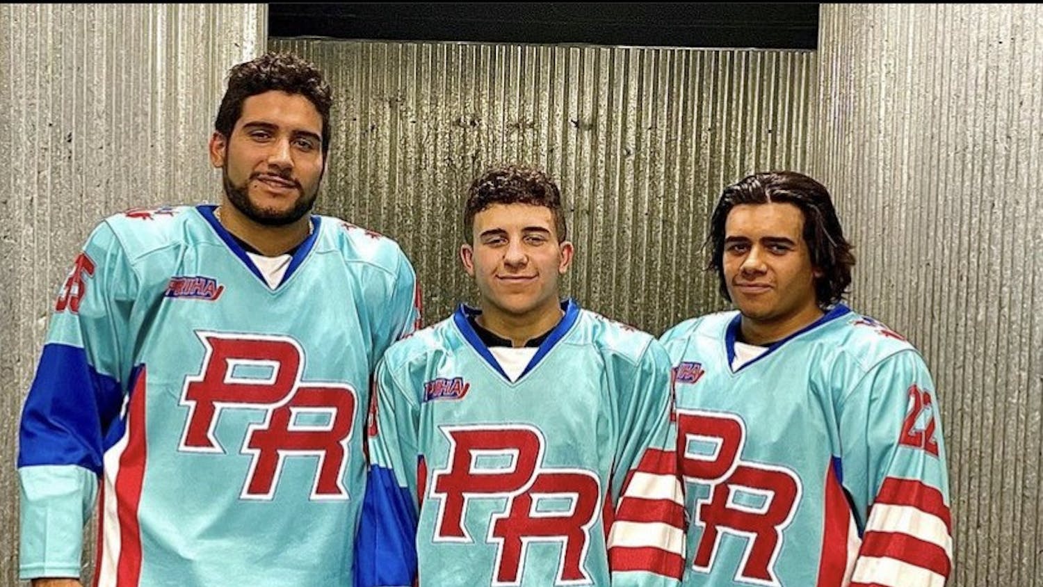 Each of the Vargas brothers scored while representing Puerto Rico in Division II of the 2022 LATAM Cup in September. Left to right: Antonio Vargas, Daniel Vargas, Hector Vargas.
