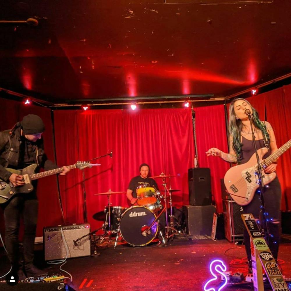 <p>Indie pop band Cooler performs live at Nietzsche's in Buffalo's Allentown district.</p>