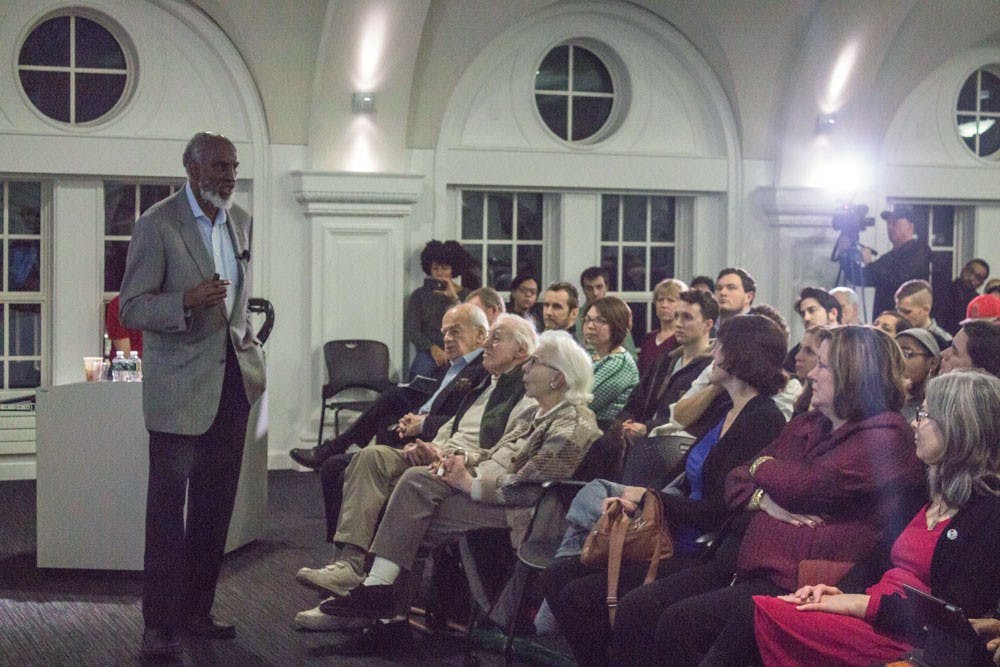 Civil rights leader john a. powell spoke to students and faculty in Hayes Hall on Feb. 8. Powell discussed minority rights and inclusion during his lecture.