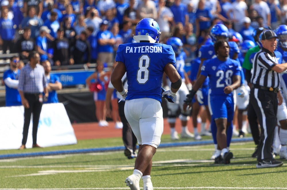 James Patterson, who’s been a starter at UB since 2018, thrives as a run defender between the tackles.