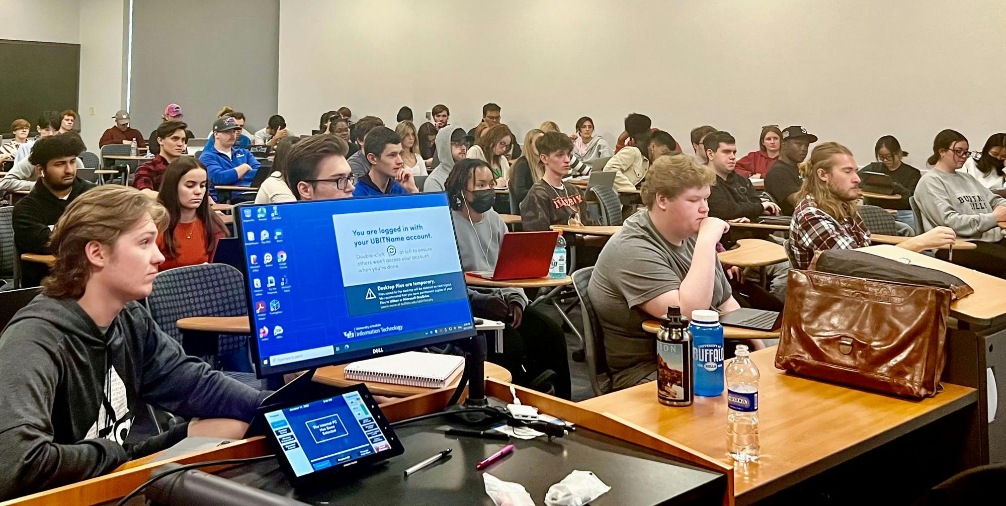 Many graduate teaching assistants at UB feel overwhelmed with class sizes and workload.