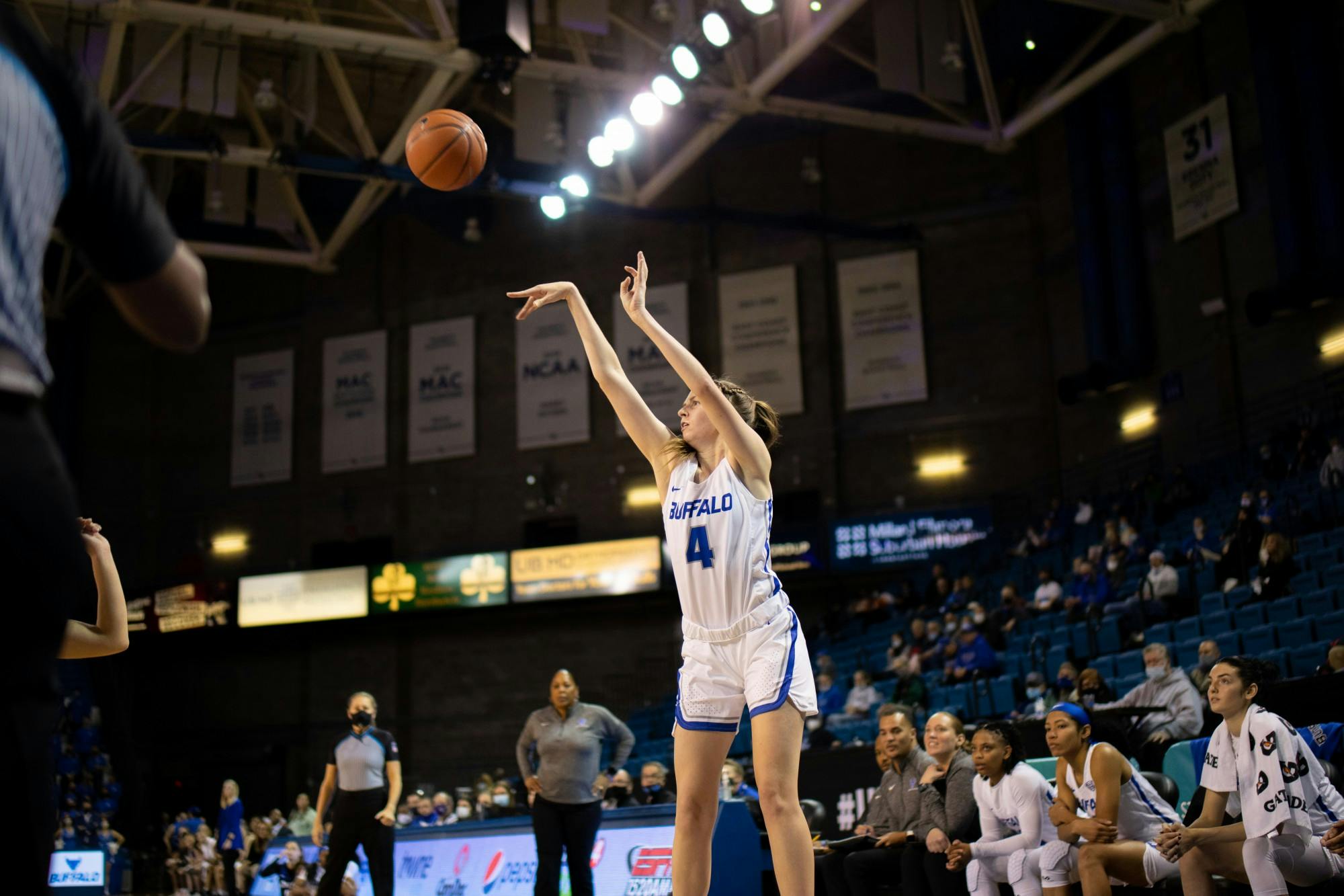 Freshman guard Georgia Woolley recorded 20 points, three assists and three steals in an 83-71 victory over Miami (OH) Saturday.