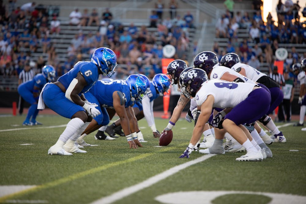 <p>UB football lost its home opener, 31-37, to Holy Cross on Saturday.</p>