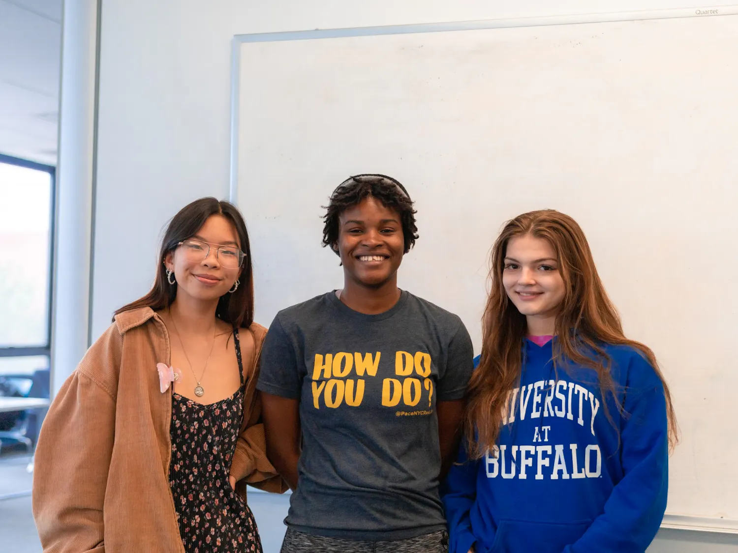 The 2022-23 SA e-board — Vice President Sammi Pang (left), President Becky Paul-Odionhin (middle) and Treasurer Alana Lesczynski (right) — won the SA e-board elections. 