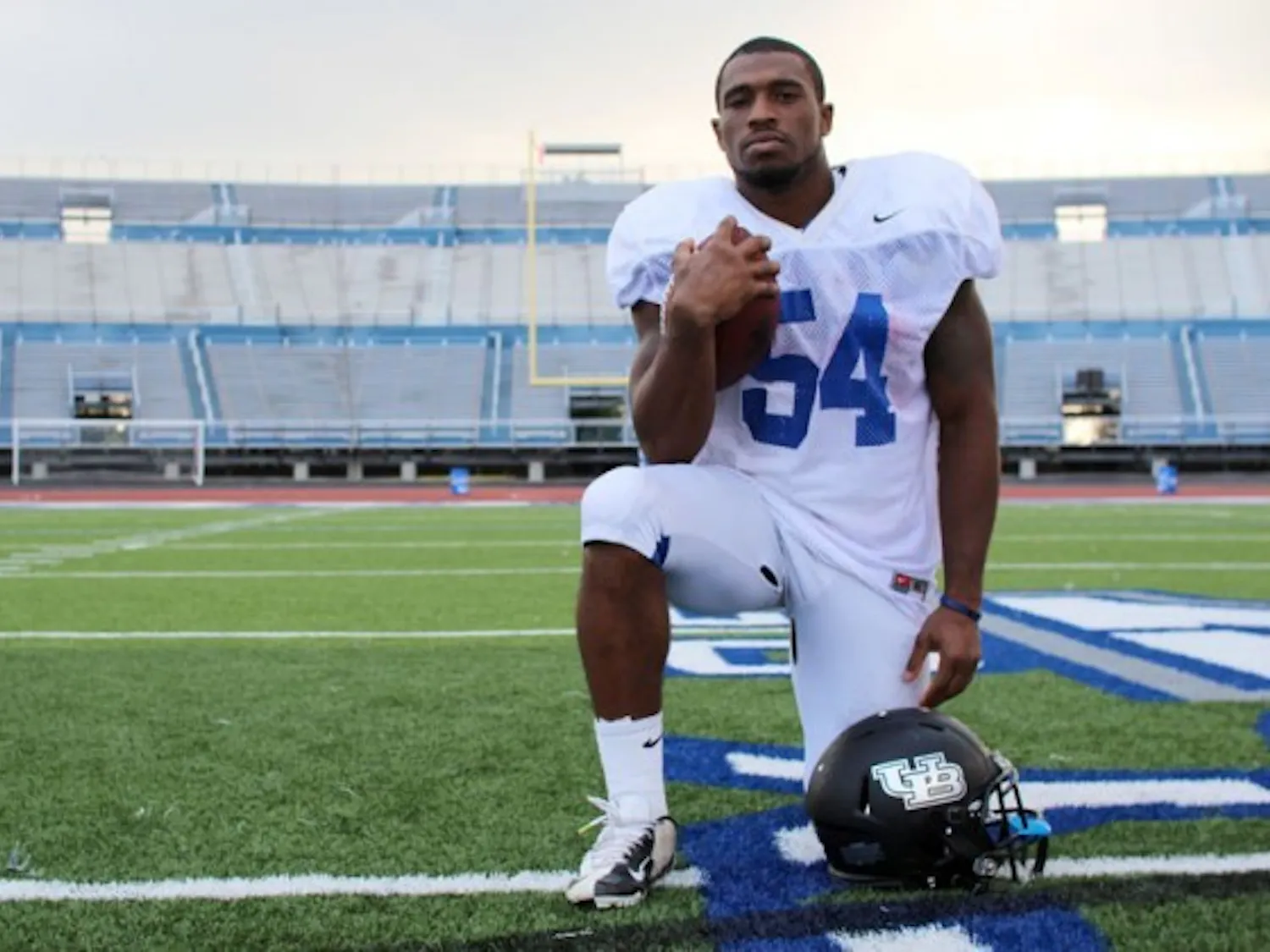 Junior running back Anthone Taylor recorded 222 yards against Miami Ohio this weekend. Taylor wears No. 54 at practice to honor his former high school teammate who passed away in August.
Andy Koniuch, The Spectrum