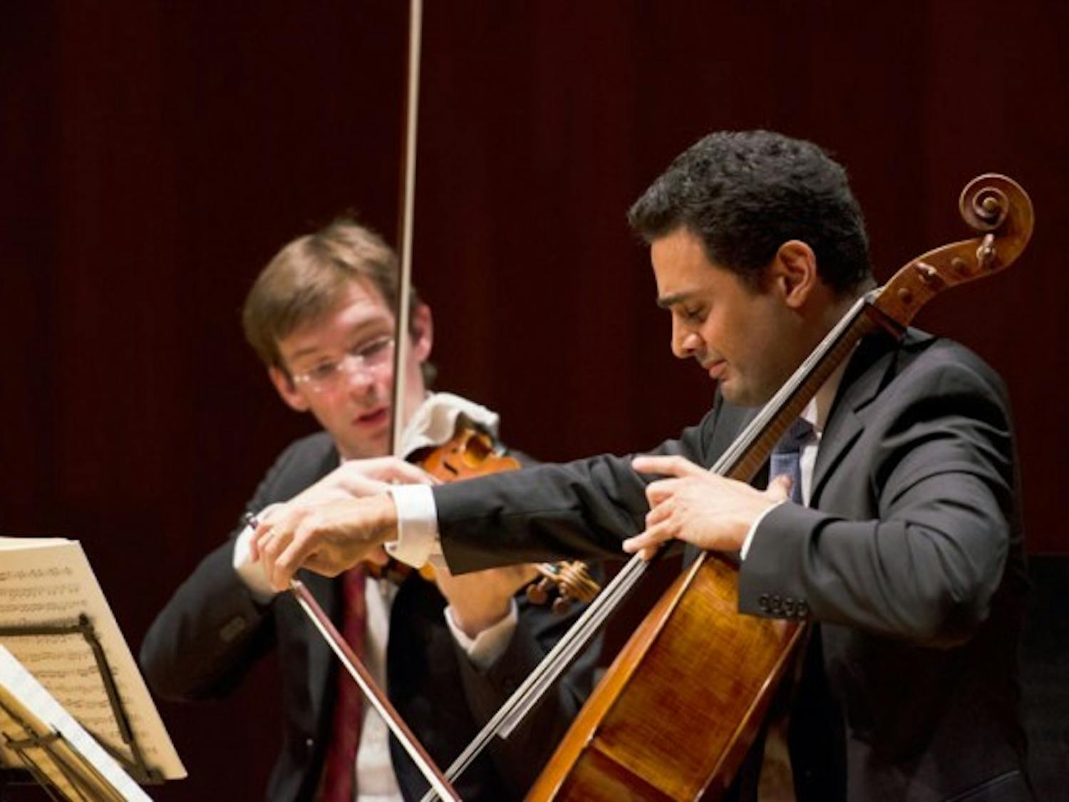 The Horszowski Trio ended their performance in Slee Hall Friday night with a standout rendition of Robert Shumanns’s “Trio No. 1 in D minor, Op. 63.” Kainan Guo, The Spectrum