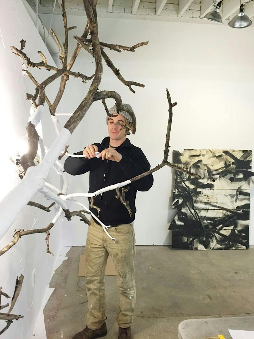 <p>Max Collins, a Buffalo native studying as an MFA candidate for the University at Buffalo’s art department, is currently being featured in the BT&C gallery as a part of the Fresh: Series 1 installation downtown. THe series is centered around young, promising Buffalo artists and will be available to view until Feb. 27.</p>