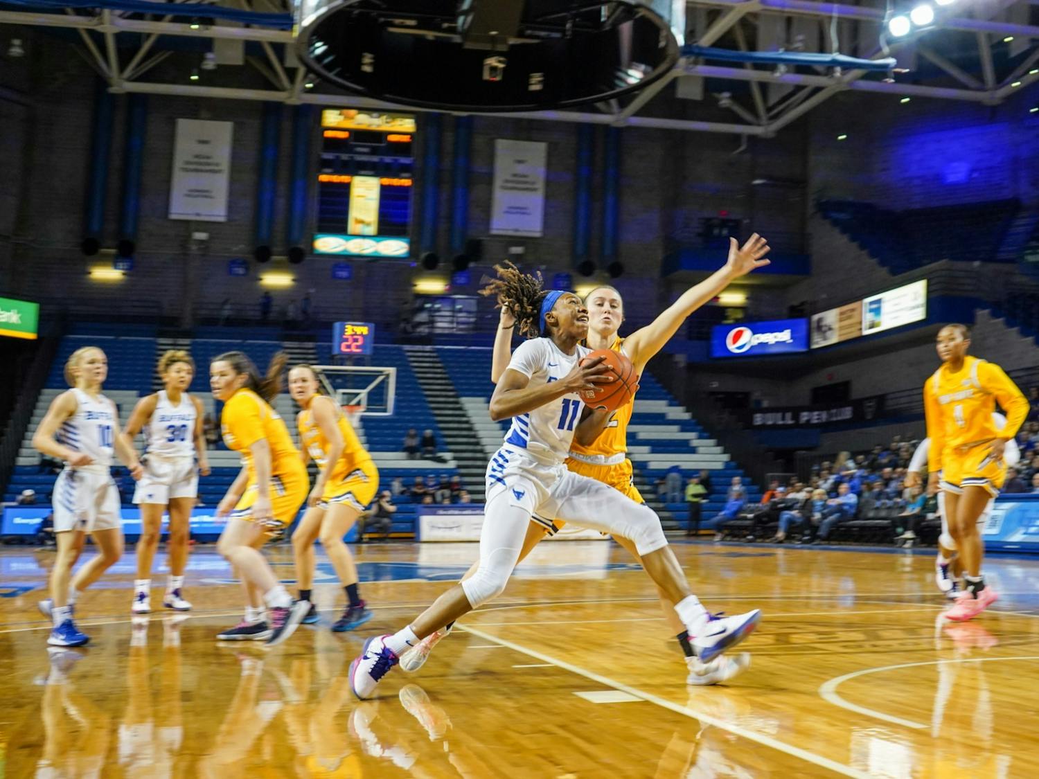 Women’s basketball advanced to the semifinals of the Mid-American Conference Tournament with a 73-66 win over the Kent State Golden Flashes at the Rocket Mortgage Fieldhouse Wednesday afternoon. 
