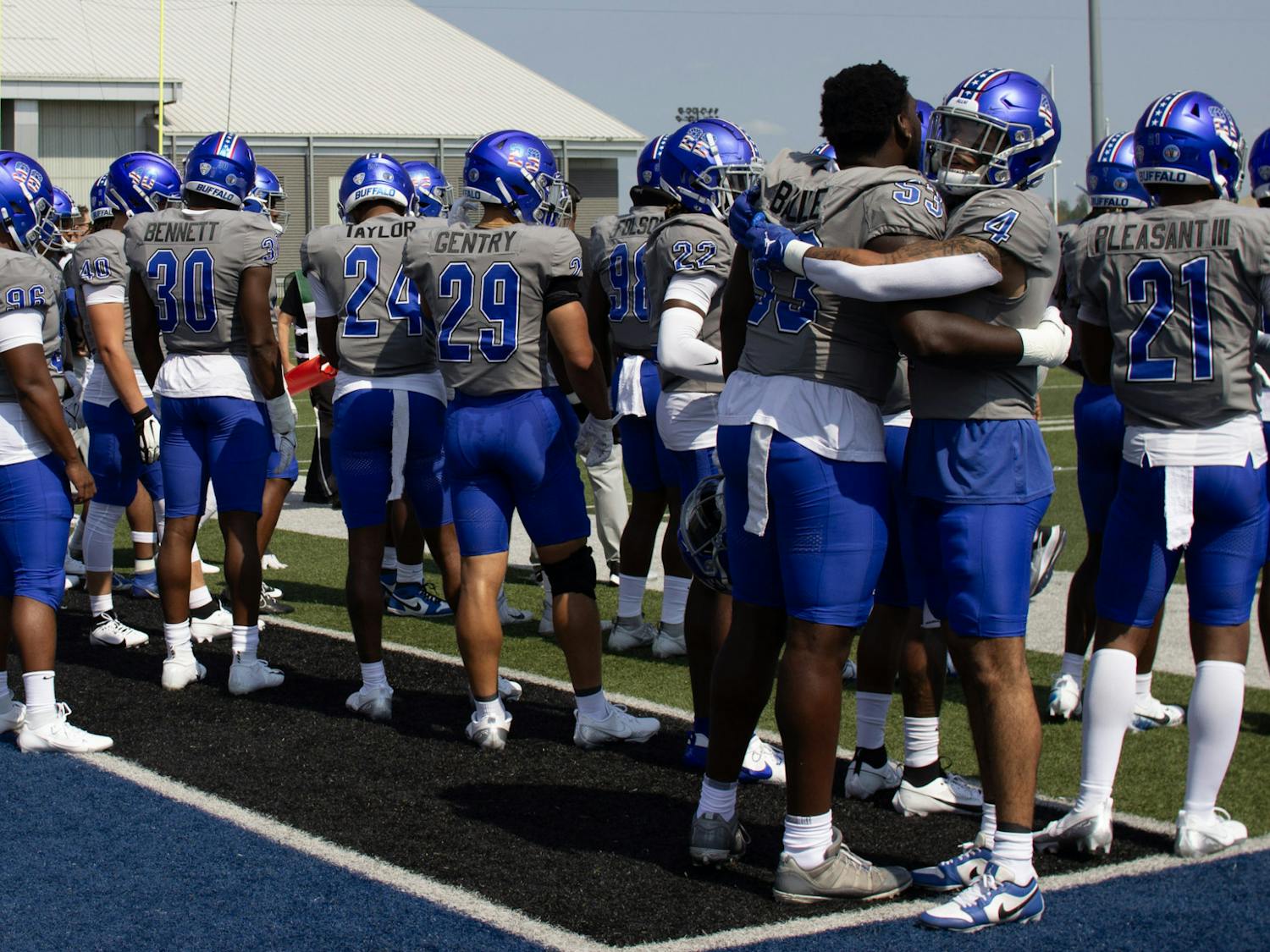 The UB football team defeated No. 23 NIU on Saturday.
