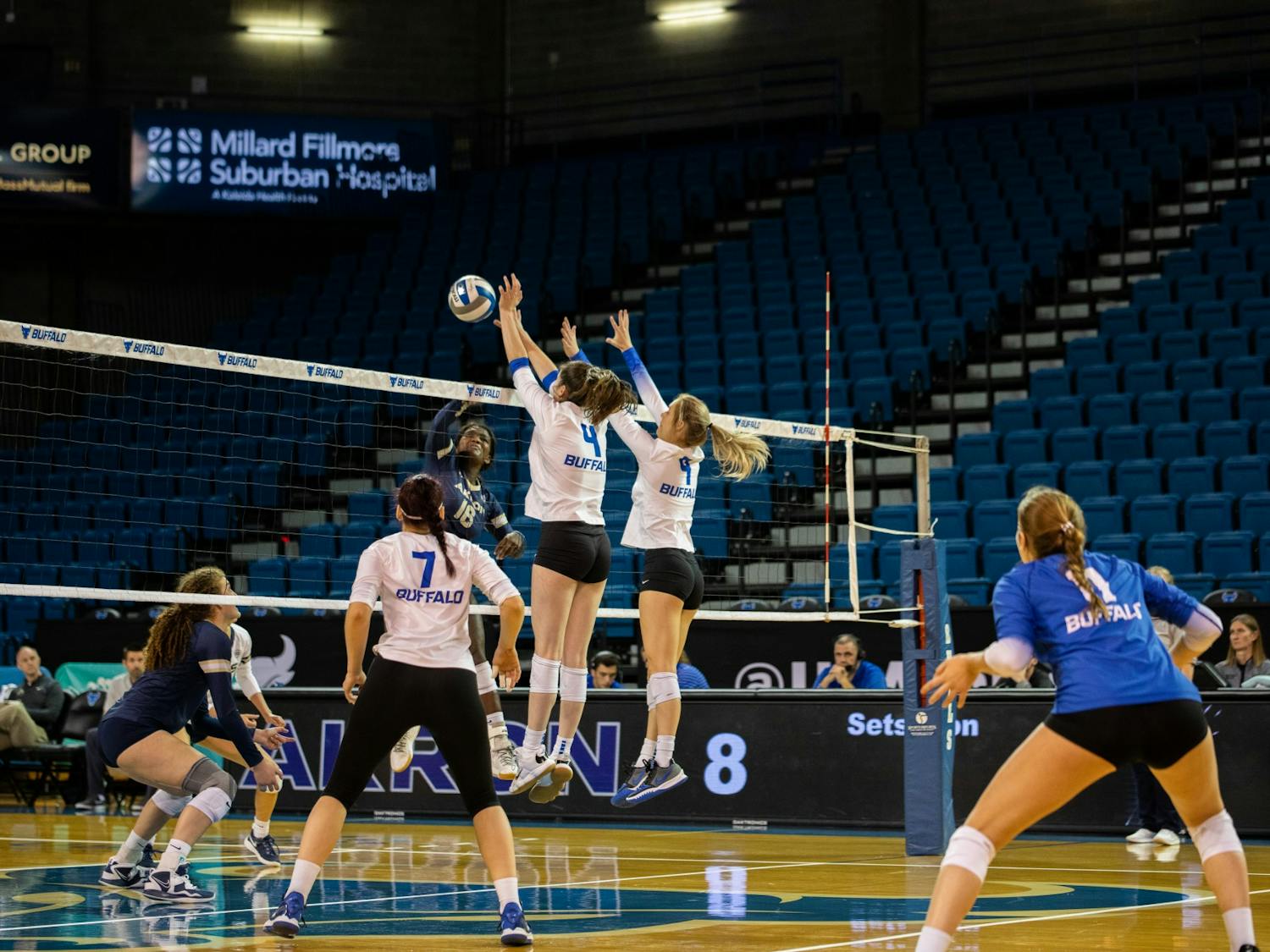 Women’s Volleyball earned a No. 6 seed in the upcoming MAC tournament with a win over Akron.