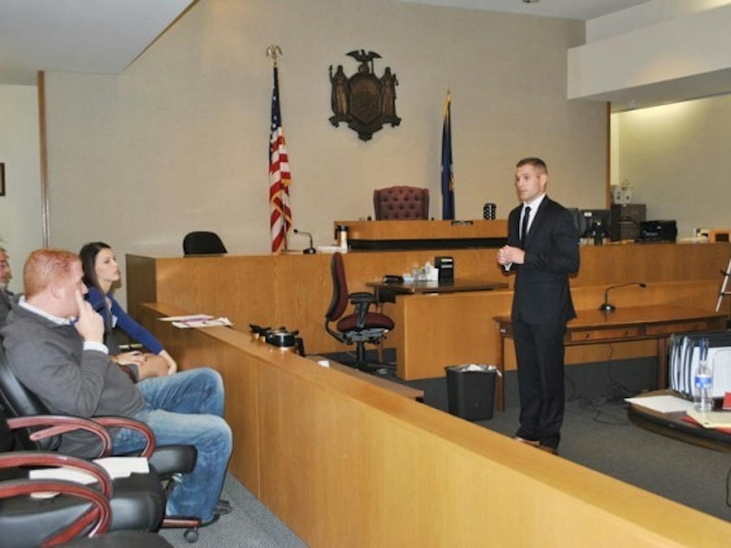 On Nov. 8-11, law students from across the country traveled to Buffalo to compete in the 11th annual Buffalo-Niagara Mock Trial Competition, which is hosted by UB. Courtesy of Amy Atkinson