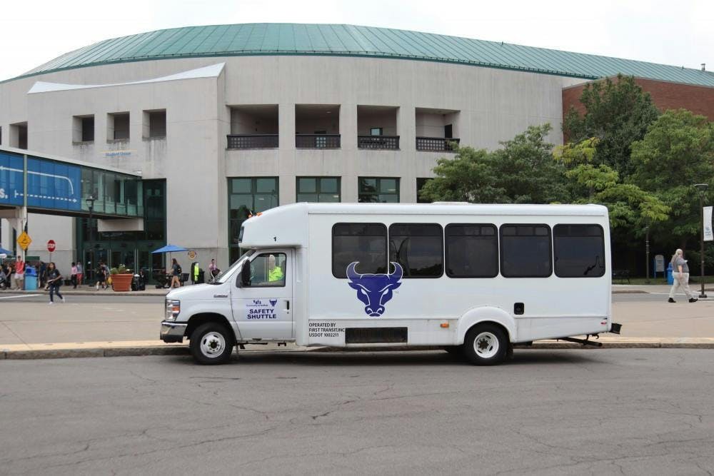 <p>Students can call a shuttle similar to the one pictured above for a ride to the Sweet Home High School polling site on Election Day.&nbsp;</p>