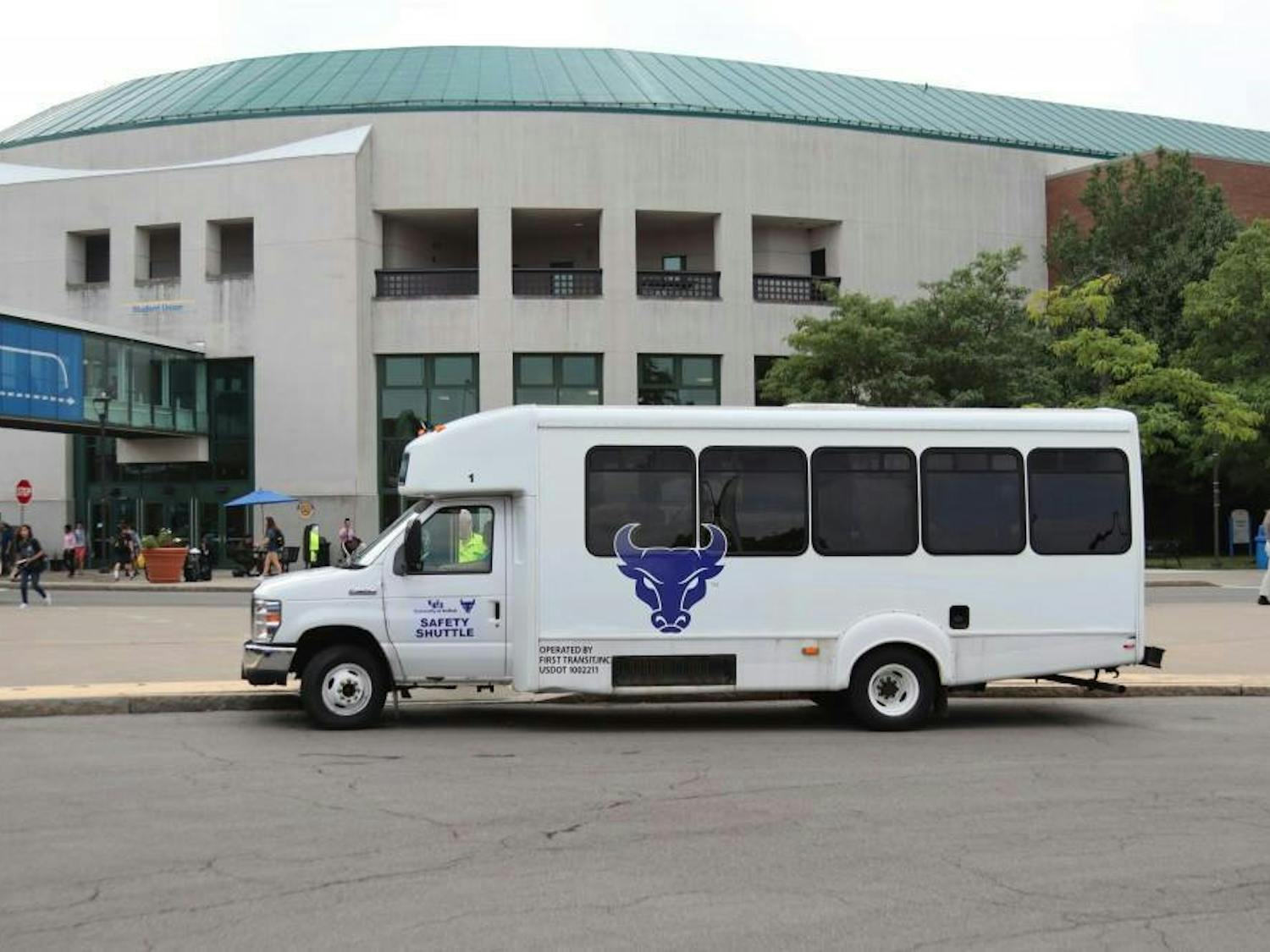 Students can call a shuttle similar to the one pictured above for a ride to the Sweet Home High School polling site on Election Day.&nbsp;