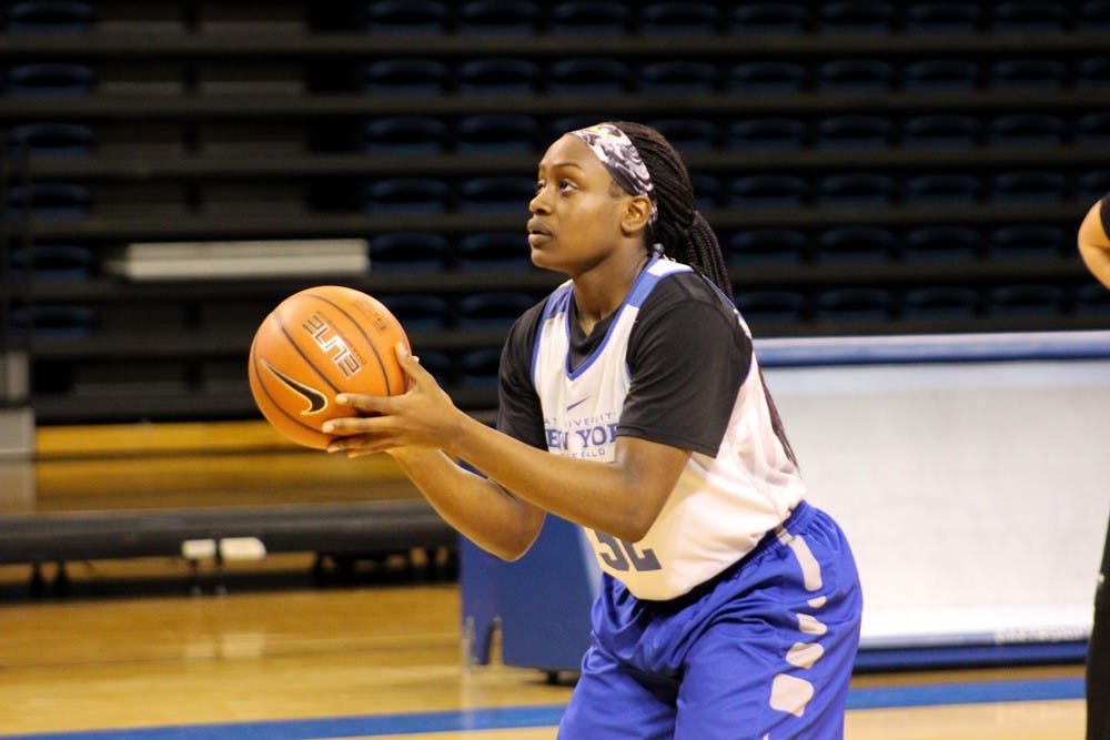 <p>Brittany Morrison is a player on the women’s basketball team. She is a rebounding specialist.</p>