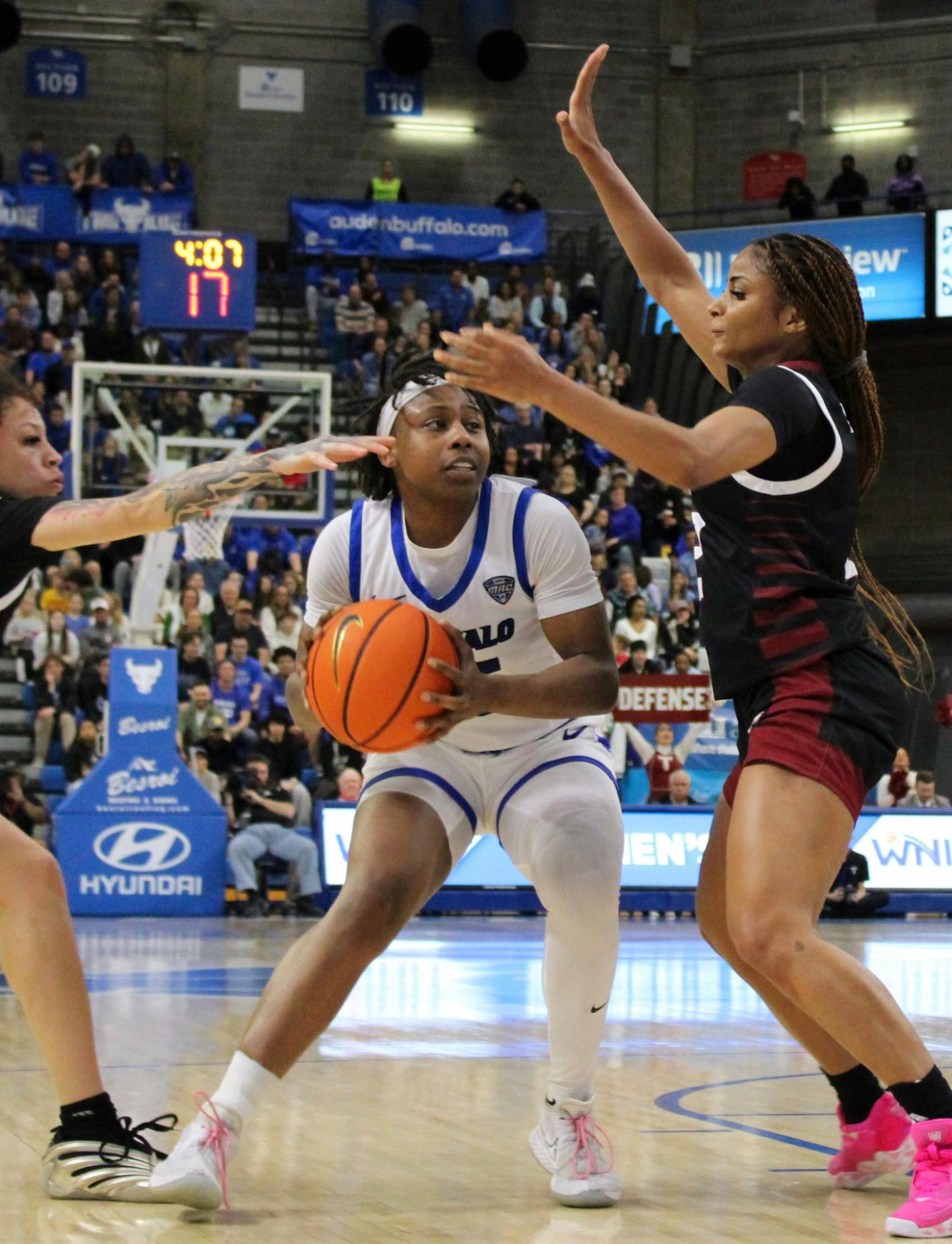 Women's basketball's record-breaking season included the program's first 30-win season and a Women's National Invitation Tournament trophy.