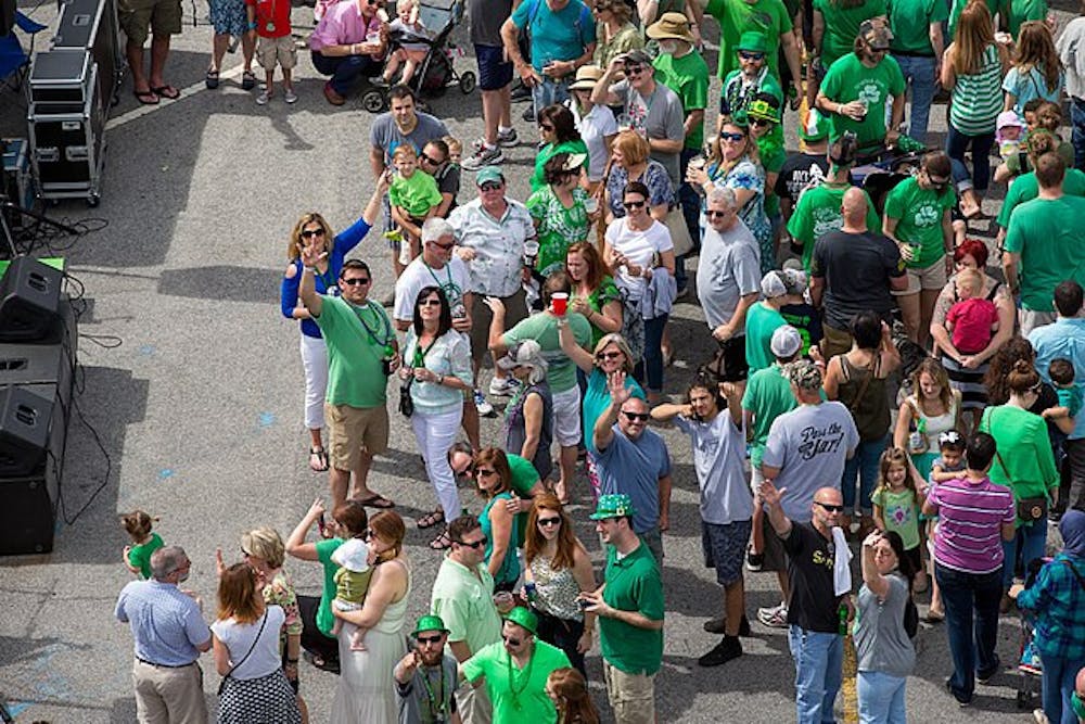 A picture of a St. Patricks Day parade in North Charleston in 2016.