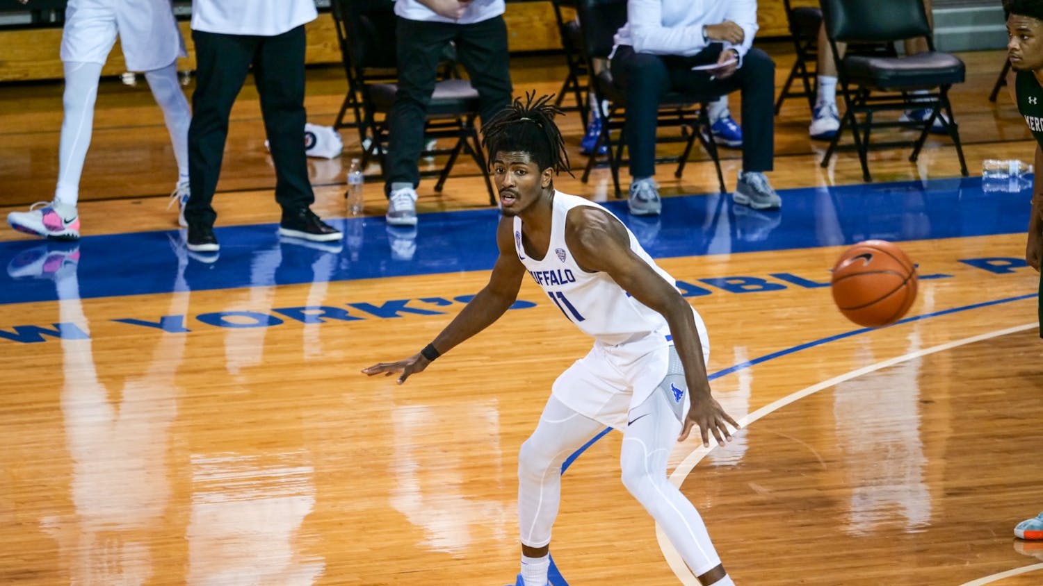 Senior forward Jeenathan Williams led the way for the Bulls Saturday evening with a team-high 19 points.