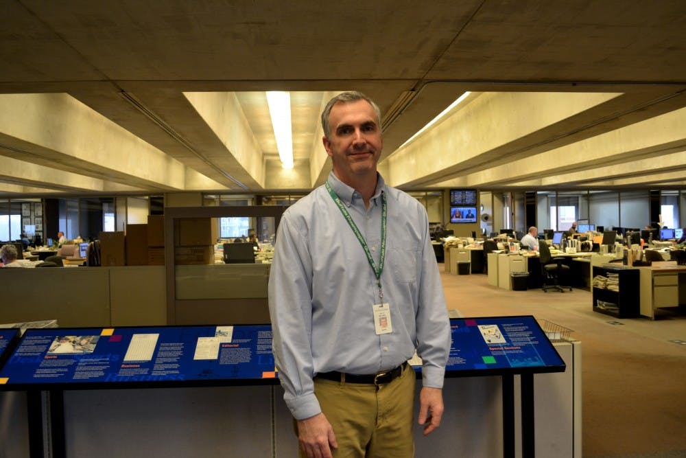 Keith McShea was once in the classroom at UB taking journalism courses. Now, he is the deputy sports editor for The Buffalo News, and an adjunct professor at UB teaching the students what he once learned as a young journalist.