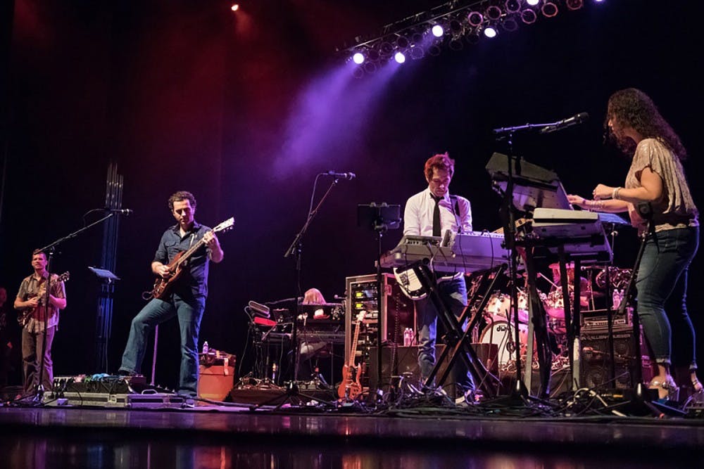 <p>Dweezil Zappa pays tribute to his father’s music in his “Zappa Plays Zappa” performance in the Center for the Arts in March. The CFA has announced its fall schedule, which includes dance company LehrerDance and humorist David Sedaris.</p>