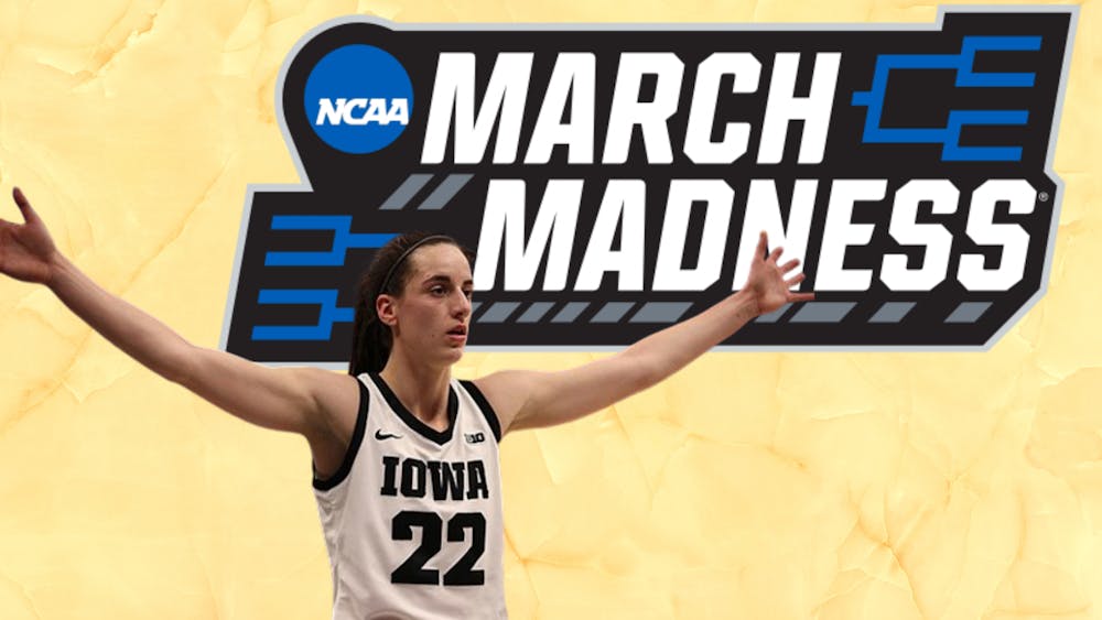 <p>Iowa guard Caitlin Clark has become college basketball's most electric player. | Source images courtesy of John Mac, NCAA, Wikimedia Commons.</p>