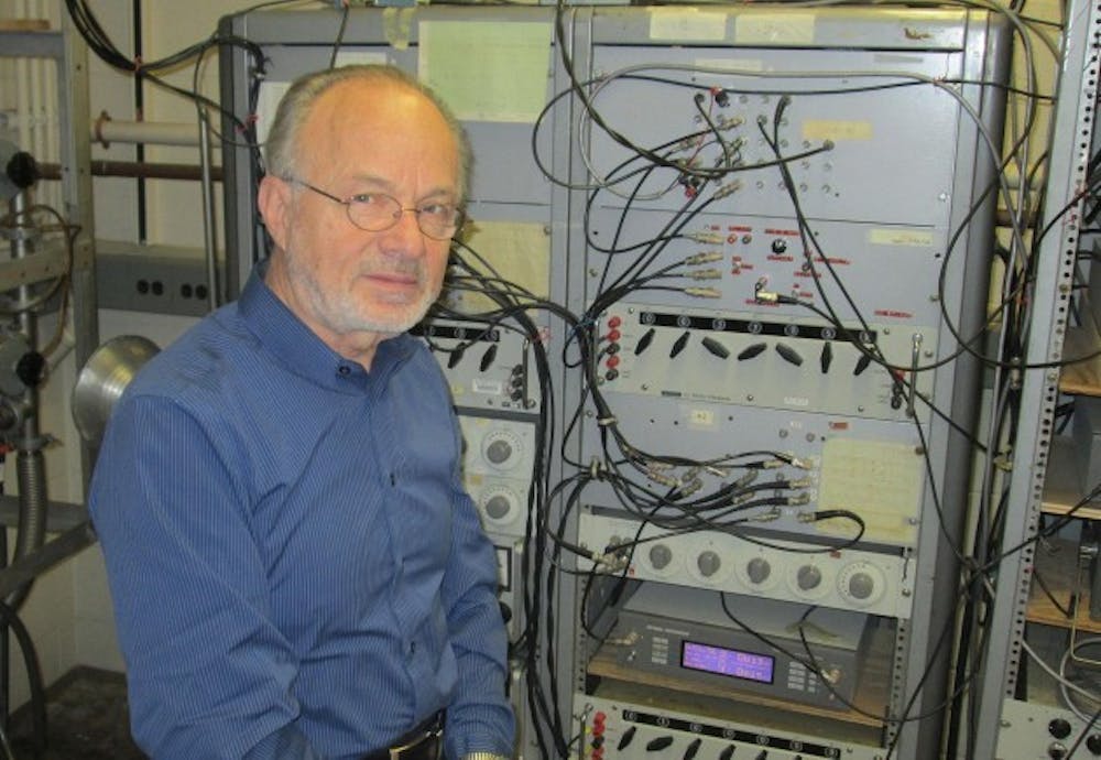 <p>Dr. Francis <span style="line-height:1.6em;">Gasparini, a SUNY Distinguished Professor in physics, </span>has been teaching at <span style="line-height:1.6em;">UB</span> since 1973. His primary research focus on quantum fluids has earned him global recognition.</p>