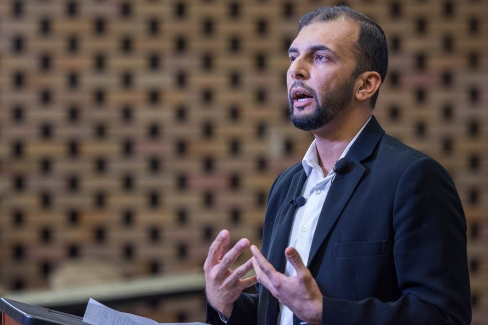 <p>Qasim Rashid, a civil rights attorney, former Harvard University Fellow of Islamic Studies and Amazon bestselling author, spoke at UB Tuesday evening about the misconceptions of Islam.&nbsp;</p>