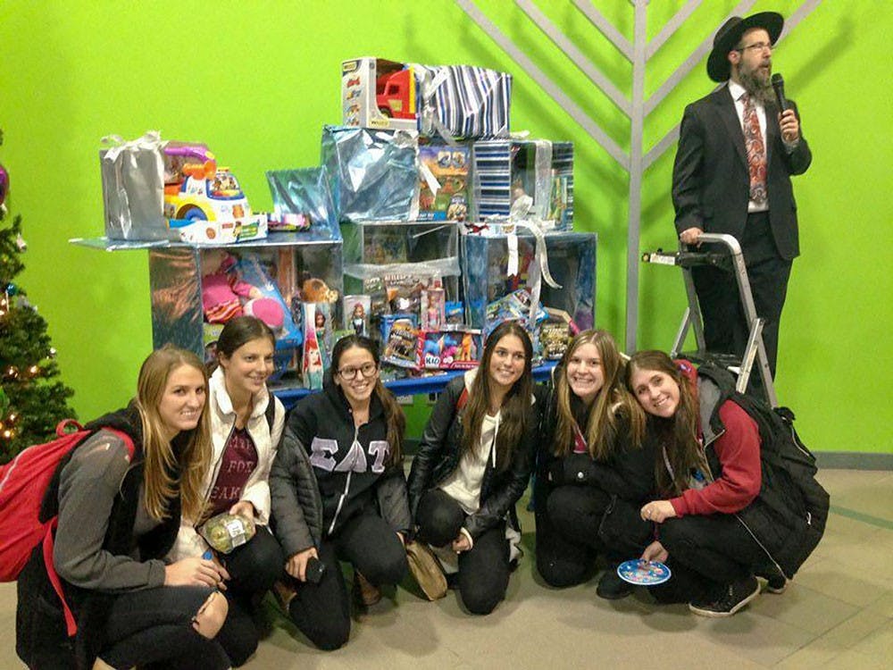 <div>Sororities such as Alpha Epsilon Phi, Alpha Phi and Delta Phi Epsilon were just some of the students who donated to the Chabad House of Buffalo's toy drive Monday. UB Students are finding a way to celebrate&nbsp;Hanukkah&nbsp;this week despite looming finals.&nbsp;<br /></div>