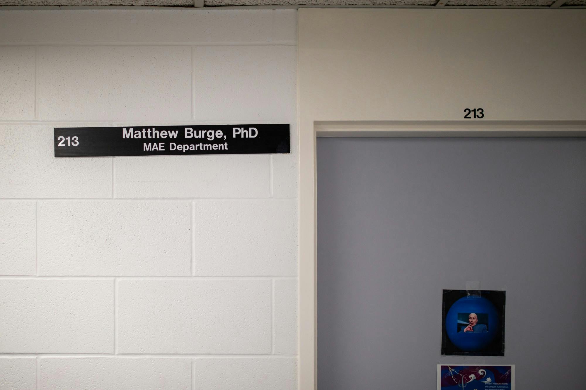 Professor Matthew Burge answered a phone call from The Spectrum late last month but hung up after learning he was speaking with a Spectrum editor.