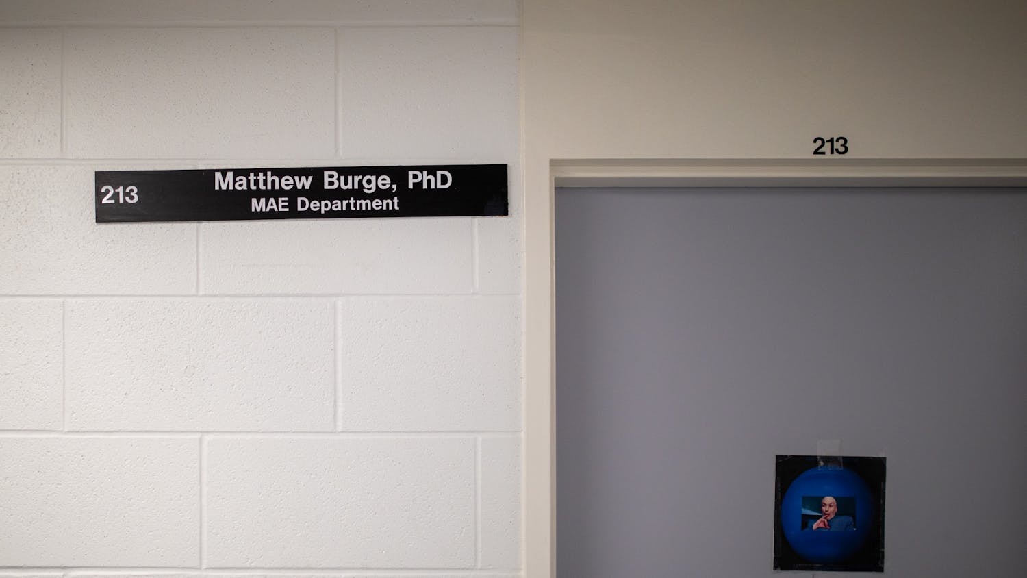 Professor Matthew Burge answered a phone call from The Spectrum late last month but hung up after learning he was speaking with a Spectrum editor.