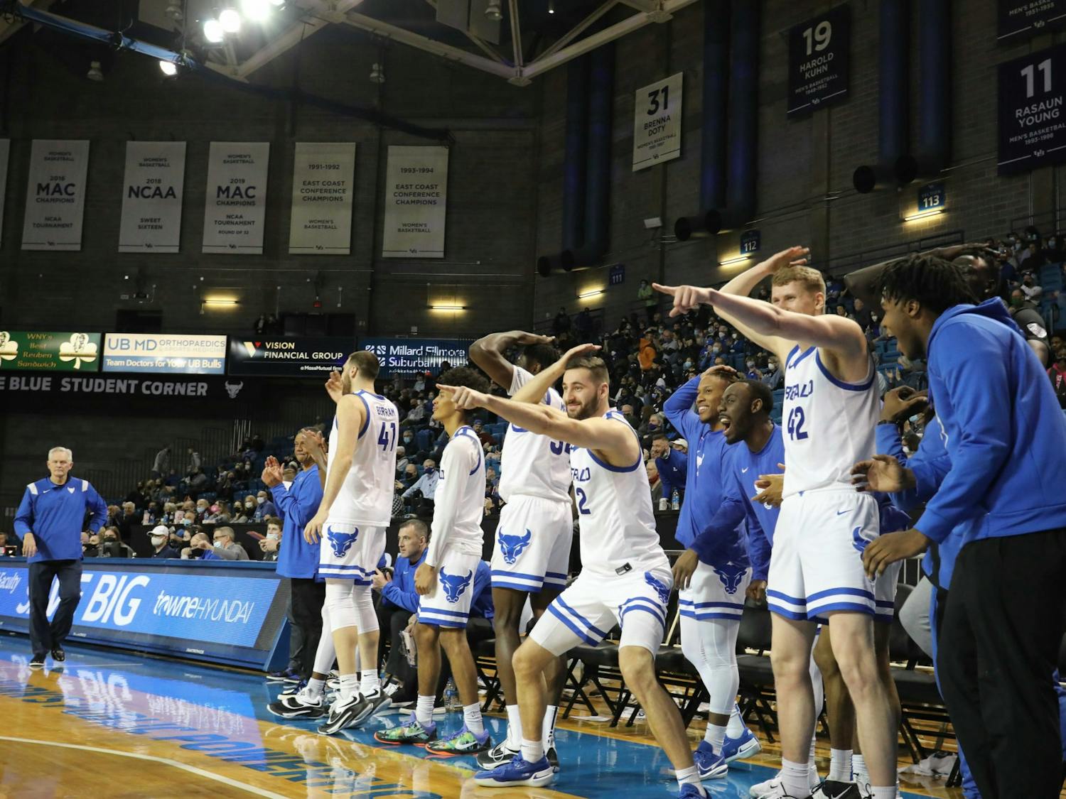 UB ran all over Eastern Michigan in a 102-64 victory at Alumni Arena Tuesday night.
