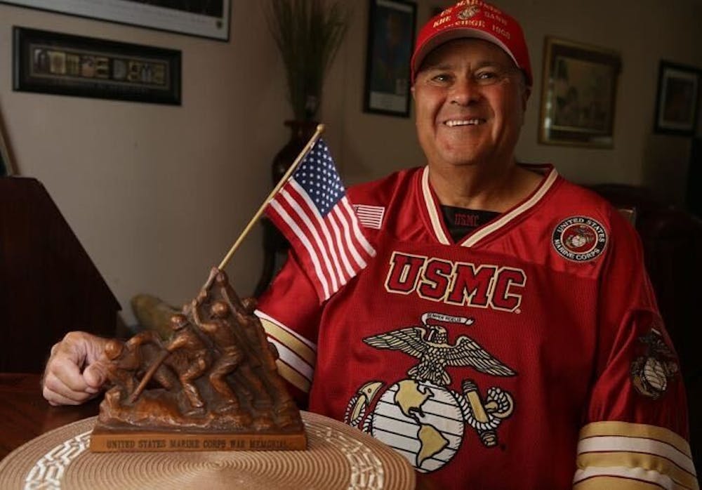 <p>Vietnam War veteran Guy Allegretto uses his Marine background to inspire the UB football team.</p>