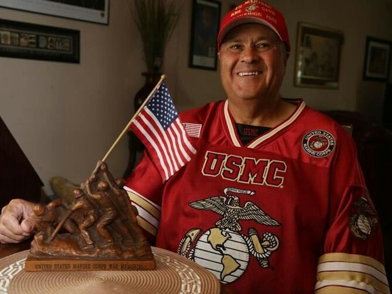 Vietnam War veteran Guy Allegretto uses his Marine background to inspire the UB football team.