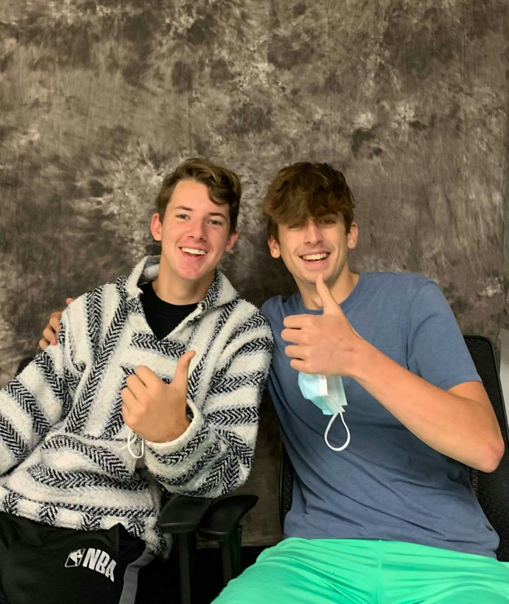 Dubbed “The Chair Guys” on TikTok, Hudson Alexander and Reilly Kasabri went “viral” after posting a video of themselves performing chair-related skits around campus.