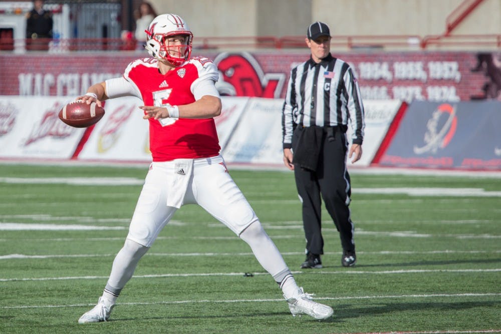 <p>Freshman quarterback Billy Bahl is Miami Ohio's starter and has thrown two touchdowns to 10 interceptions this season. Buffalo has the edge in quarterbacks, according to our scouting report. </p>