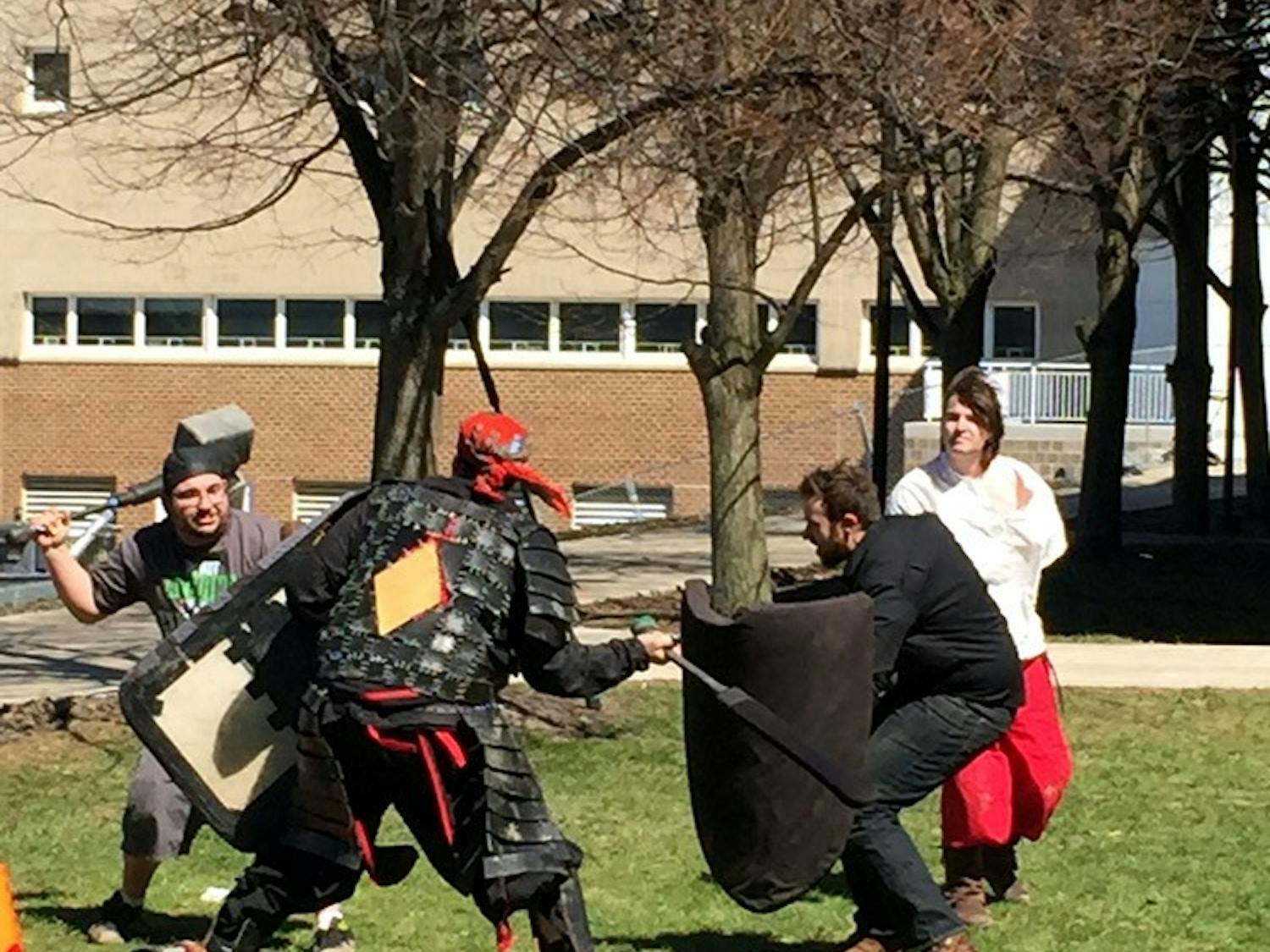 People from all over Western New York armed themselves with shields, swords and their most intimidating armor in UBCon's LARP tournament.