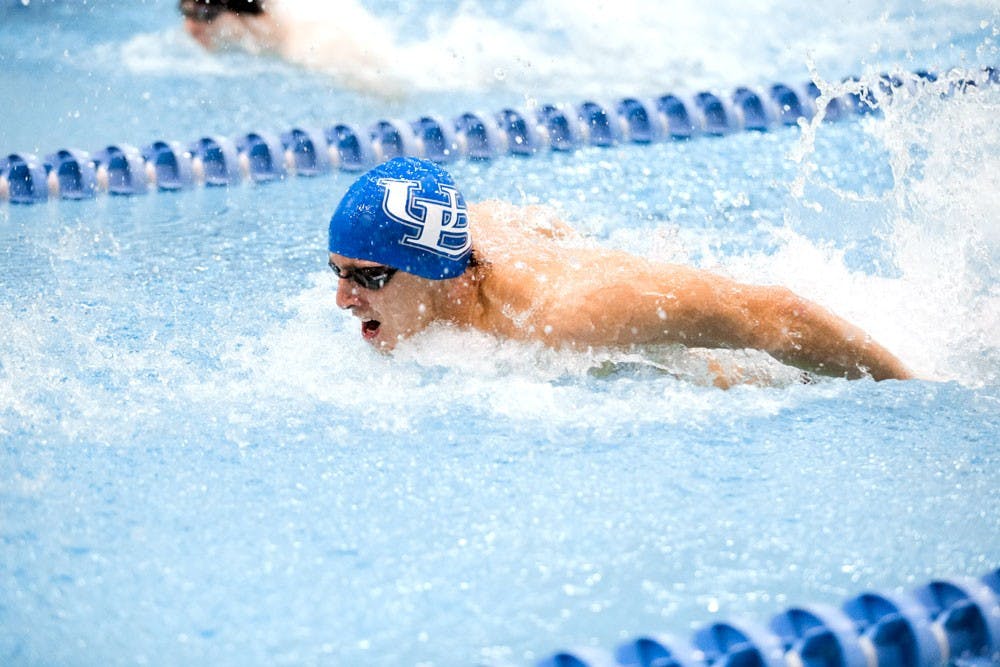 <p>Mason Miller performs in the pool as his accolades and accomplishments continue to grow.</p>