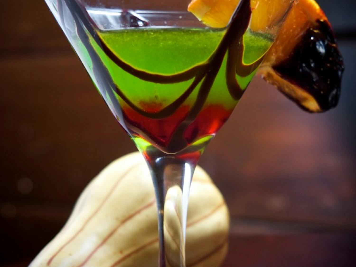 You’re bound to get thirsty while party hopping this weekend. Shots? Cocktails? Beer? The Spectrum compiled a list of some sweet and colorful cocktails to aid any outing and setting this Halloween weekend.