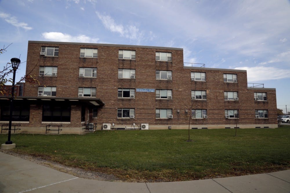 <p>Michael Hall currently houses Student Health Services on South Campus. The university has had tentative off and on plans to move the medical center to North Campus where most students live.</p>