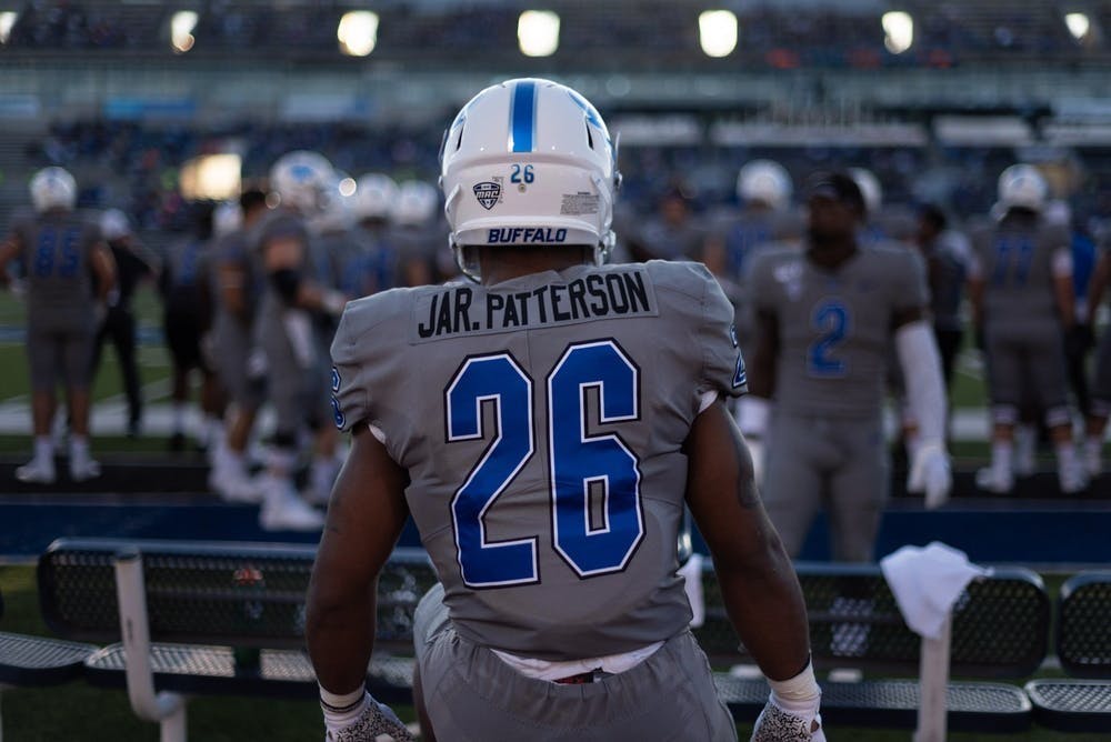 <p>Jaret Patterson surpassed his record-breaking 298-yard performance against BGSU last year.</p>