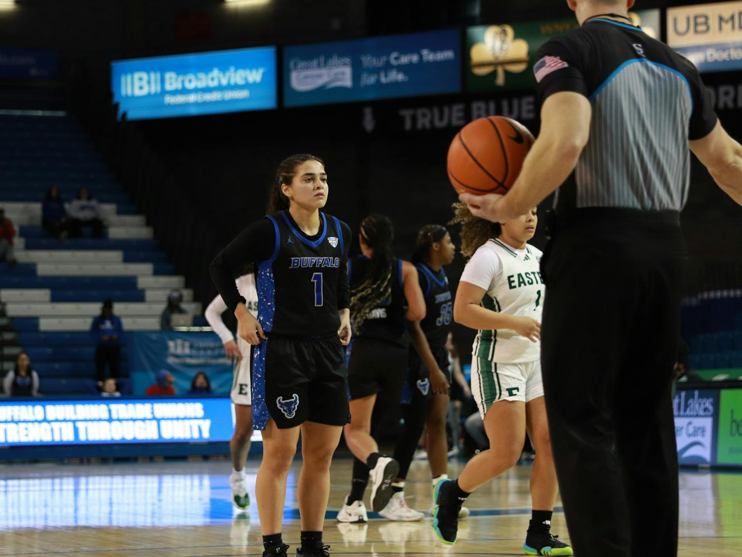 Senior guard Rana Elhusseini stole the show with a triple-double of 11 points, 12 assists and 10 rebounds, the third ever in program history. &nbsp;